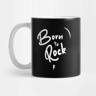 Born to Rock white Mug